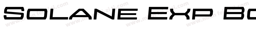 Solane Exp Bold Bold字体转换